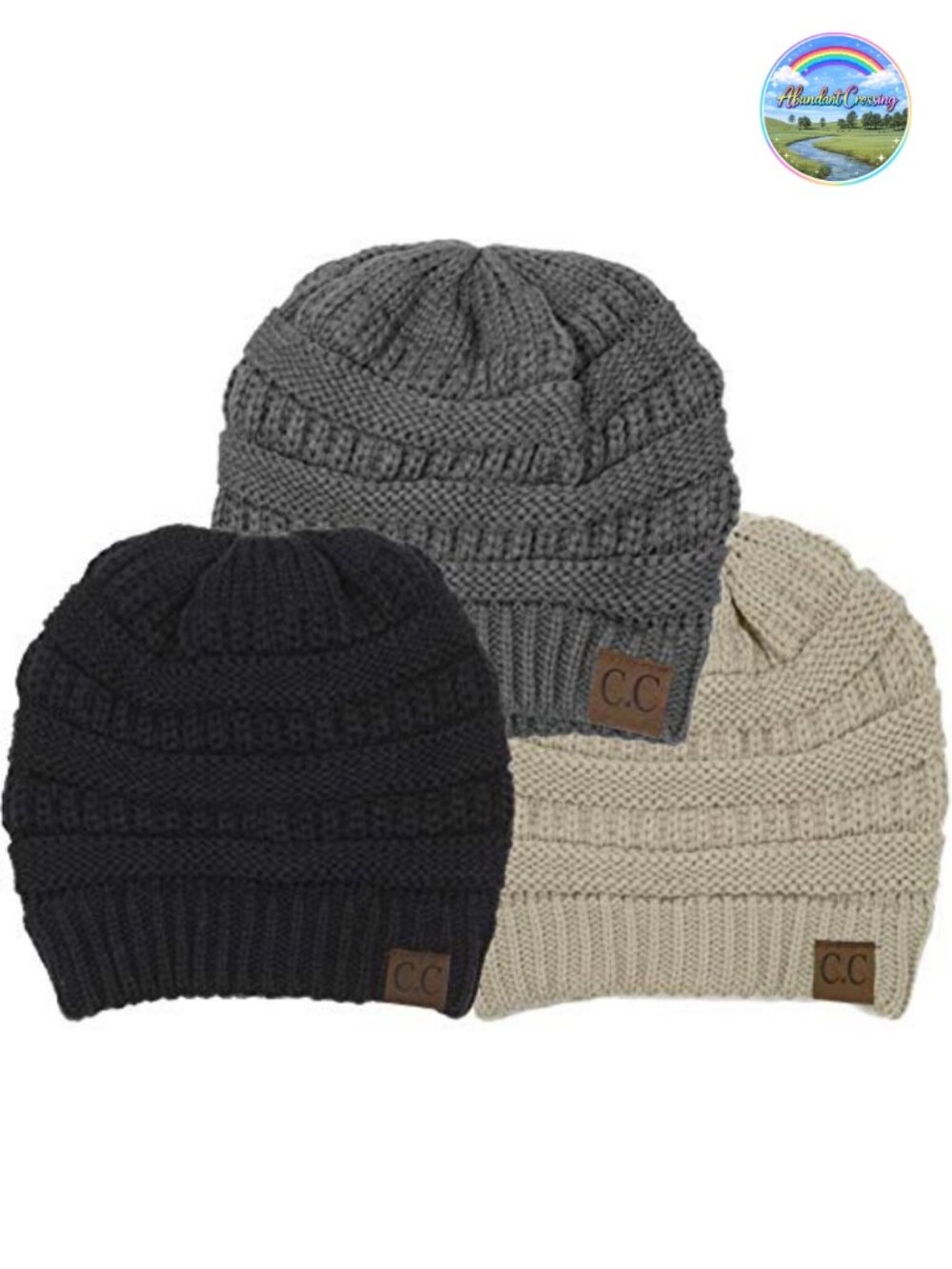 Solid Knit Slouch Beanie Winter Hat Unisex Warm